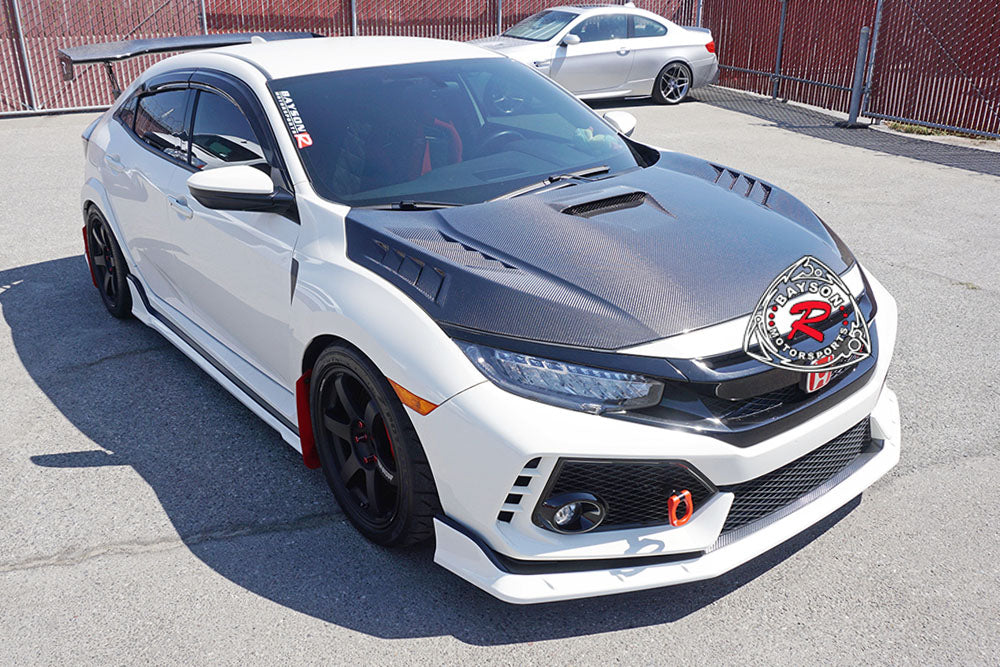 MU Style (Carbon Fiber) Hood For 2017-2021 Honda Civic Type R (FK8)