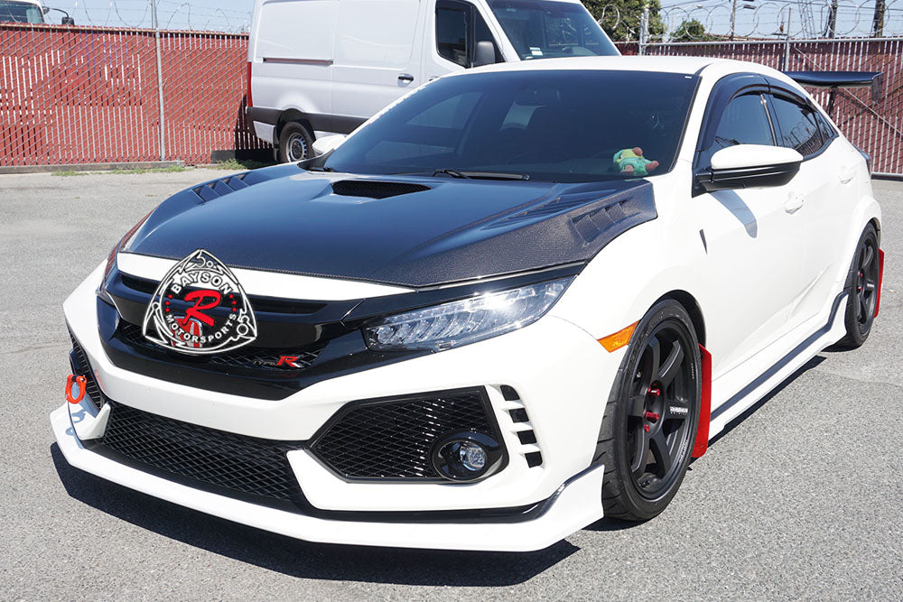 MU Style (Carbon Fiber) Hood For 2017-2021 Honda Civic Type R (FK8)
