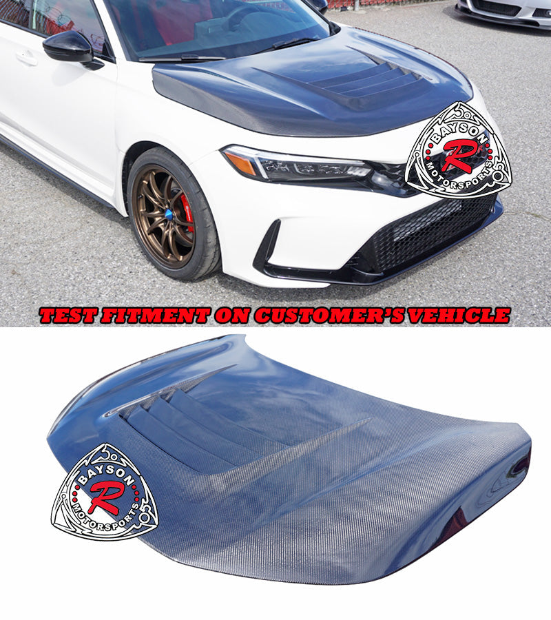 GT Style (Carbon Fiber) Hood For 2023-2026 Honda Civic Type R (FL5)