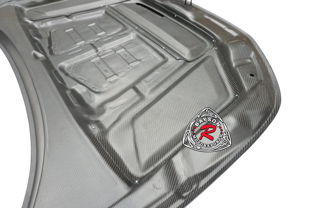 VR Style (Double Sided Carbon Fiber) Hood For 2023-2026 Honda Civic Type R (FL5)