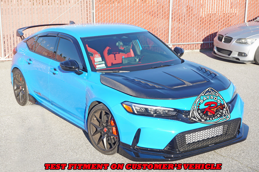 VR Style (Double Sided Carbon Fiber) Hood For 2023-2026 Honda Civic Type R (FL5)
