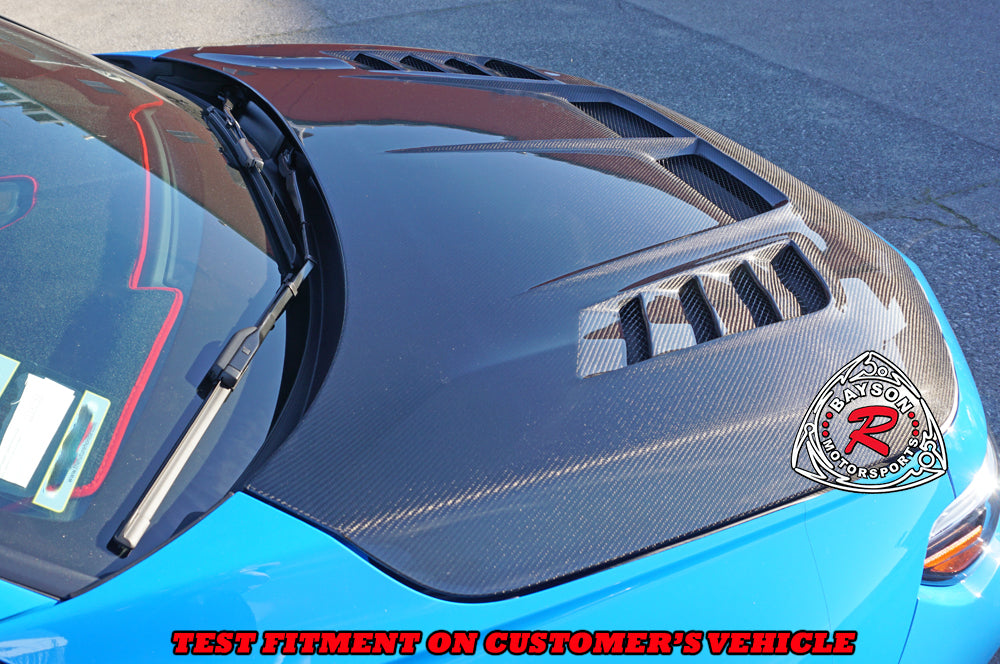 VR Style (Double Sided Carbon Fiber) Hood For 2023-2026 Honda Civic Type R (FL5)