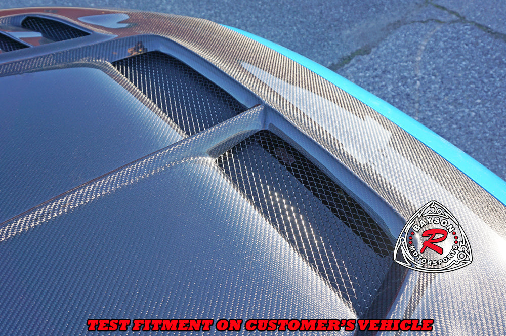 VR Style (Double Sided Carbon Fiber) Hood For 2023-2026 Honda Civic Type R (FL5)