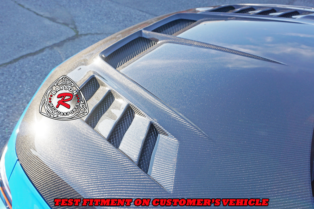 VR Style (Double Sided Carbon Fiber) Hood For 2023-2026 Honda Civic Type R (FL5)