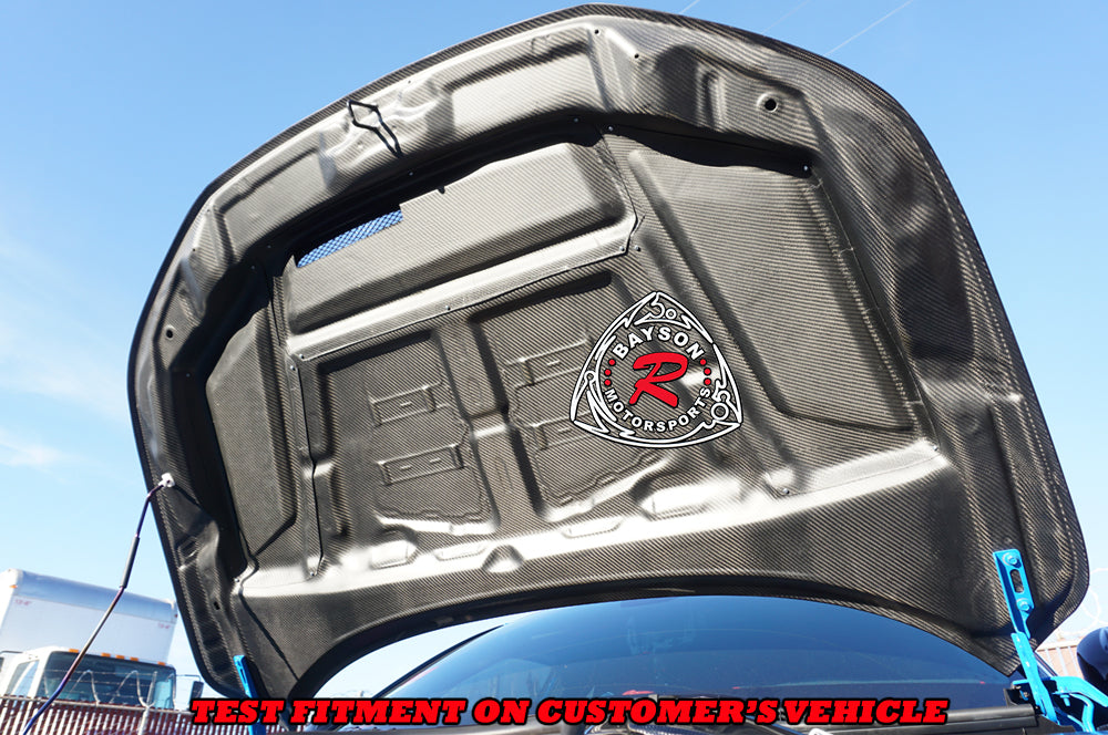 VR Style (Double Sided Carbon Fiber) Hood For 2023-2026 Honda Civic Type R (FL5)