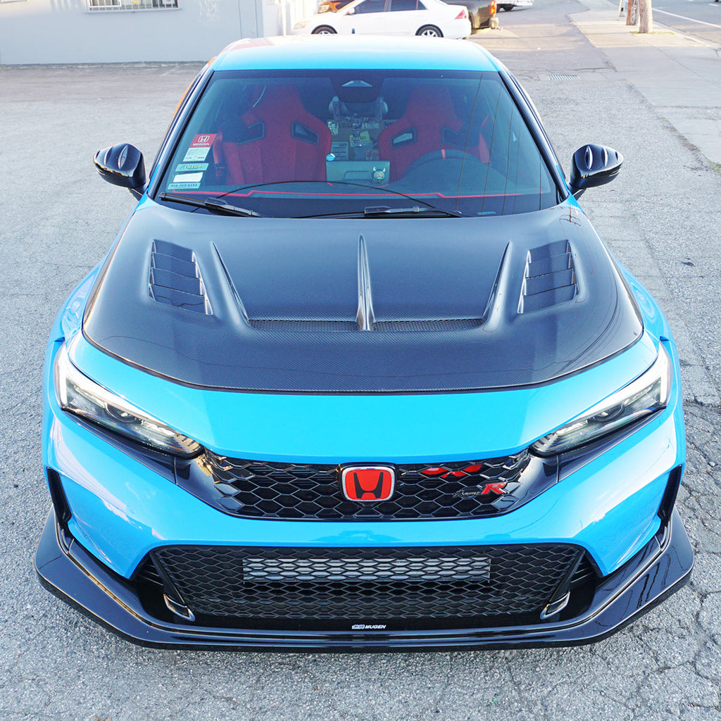 VR Style (Double Sided Carbon Fiber) Hood For 2023-2026 Honda Civic Type R (FL5)