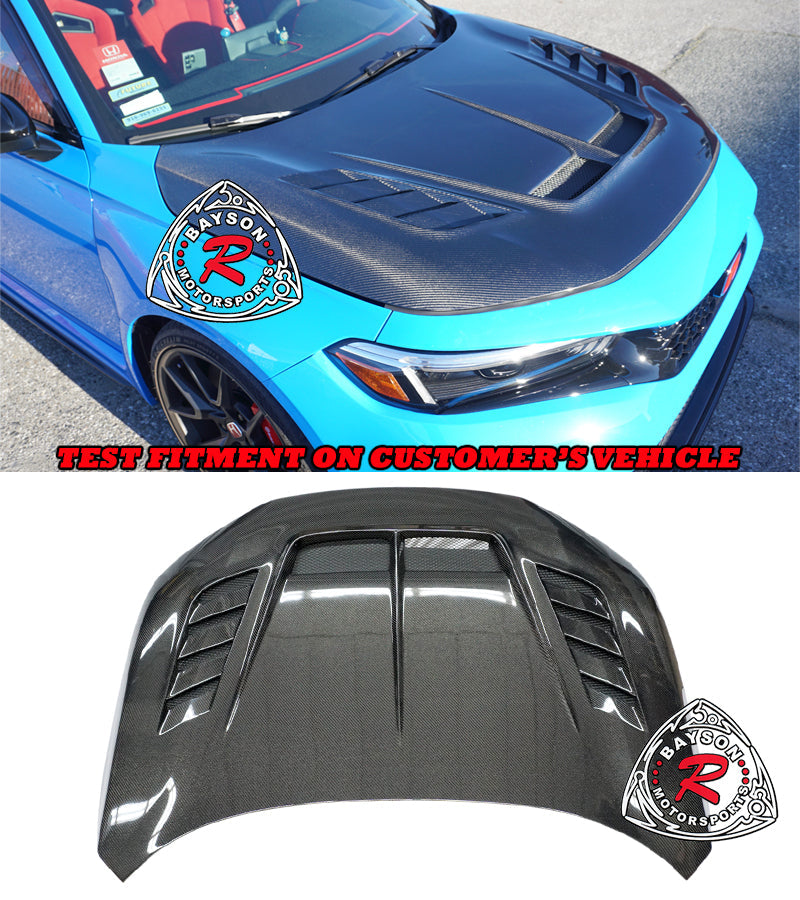 VR Style (Carbon Fiber) Hood For 2023-2026 Honda Civic Type R (FL5)