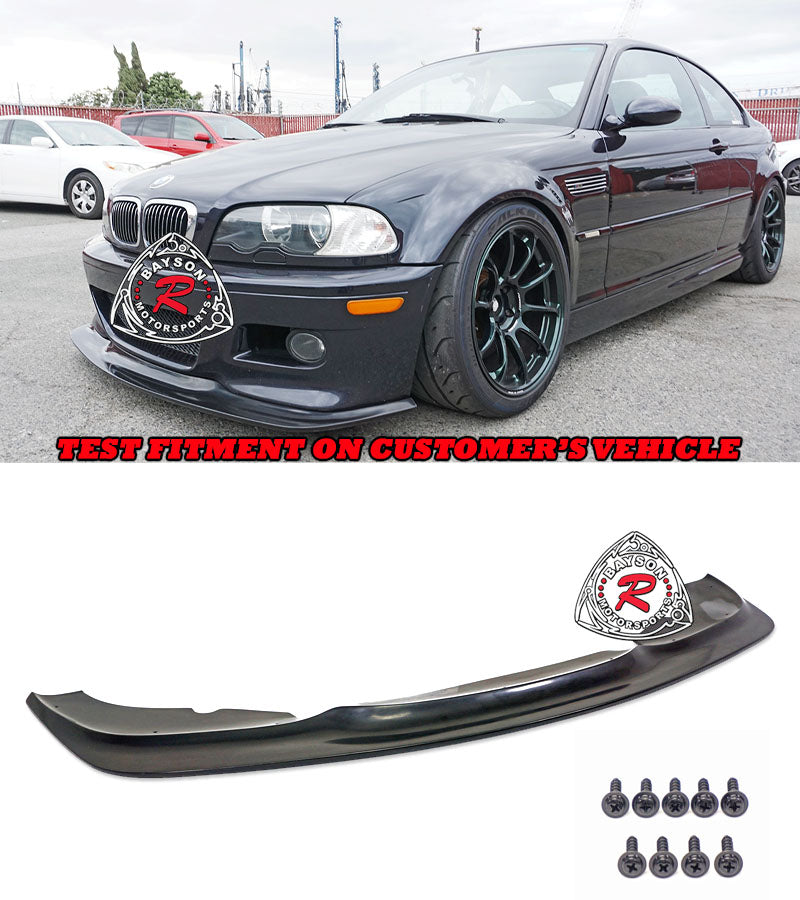 GT4 Style Front Lip For 2001-2006 BMW M3 (M3 Only, E46)