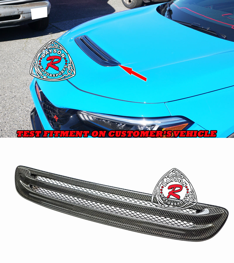OE Style (Carbon Fiber) Hood Vent For 2023-2026 Honda Civic Type R (FL5)