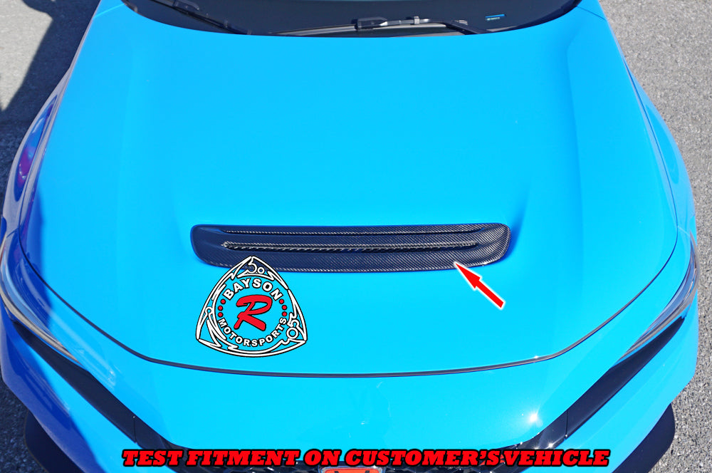 OE Style (Carbon Fiber) Hood Vent For 2023-2026 Honda Civic Type R (FL5)