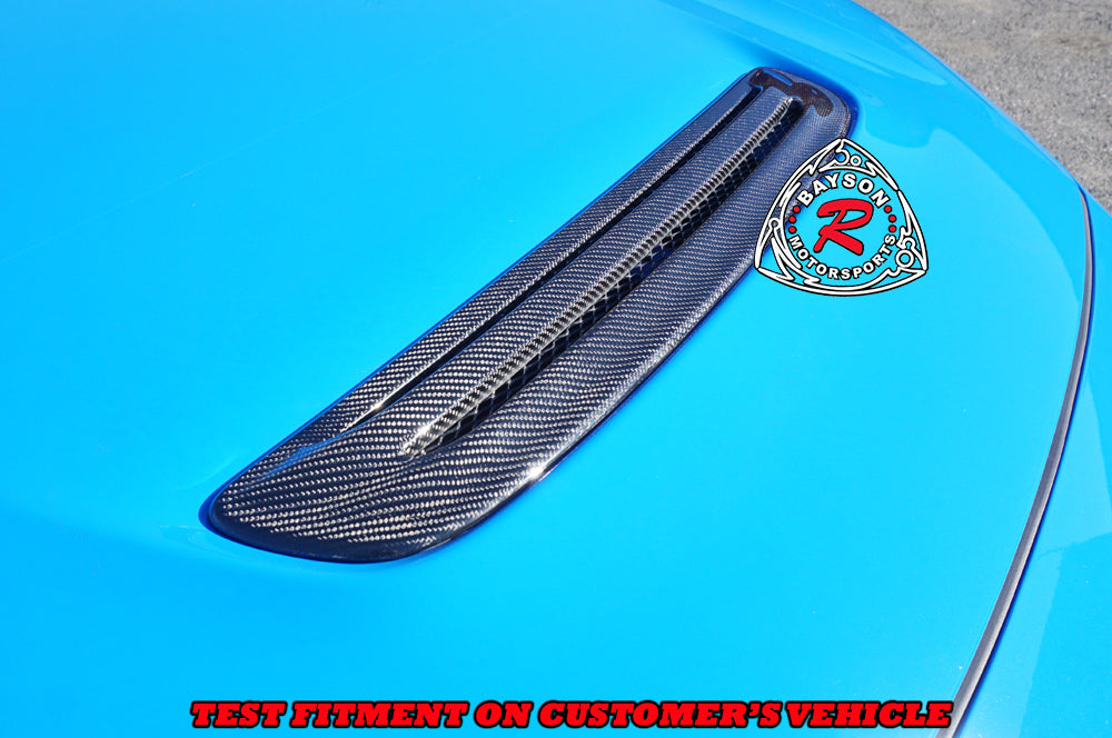 OE Style (Carbon Fiber) Hood Vent For 2023-2026 Honda Civic Type R (FL5)
